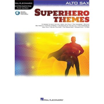 Superheroes themes Sax Contralto libro e audio online 