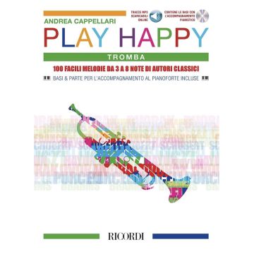 A.Cappellari Play Happy per Tromba con CD e MP3