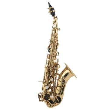 Sax Soprano Curvo Grassi SSPC800MKII ottone laccato con custodia