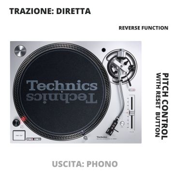 Technics SL-1200 MK7 Direct SENZA TESTINA