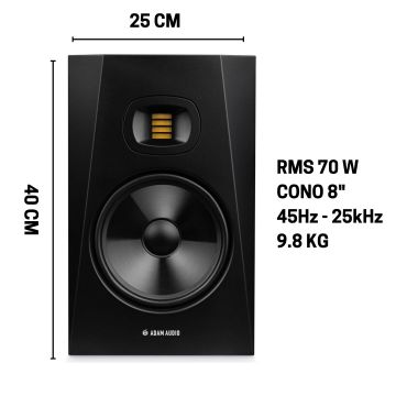 Monitor ADAM T8V -90W -8"