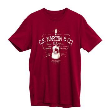 T-Shirt Martin D-28 tee cardinal M