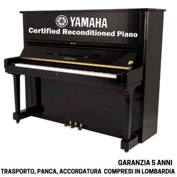 PIANOFORTE U3A RICONDIZIONATO CERTIFICATO YAMAHA NERO LUCIDO M.3858239