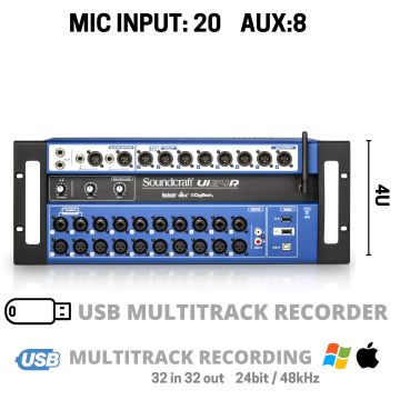 Soundcraft UI24R mixer digitale