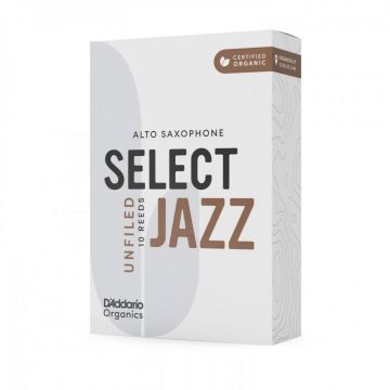 Ance Sax Alto D'Addario Organics Select Jazz Unfiled n.2 medium 10pz