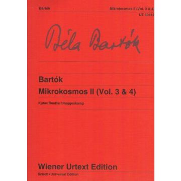 Bartok Mikrokosmos II Vol. 3 e 4 Ed. Wiener Urtext