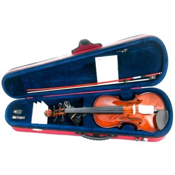 Violino 3/4 Stentor VL1210 Student II acero abete arco custodia pronto all'uso