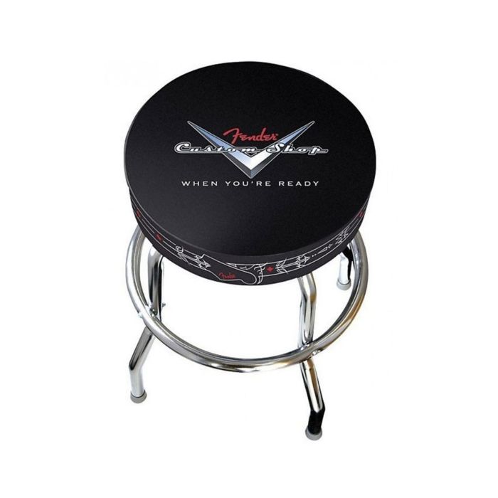 Fender 099-0230-010 Logo Barstool 30 Custom Shop nero