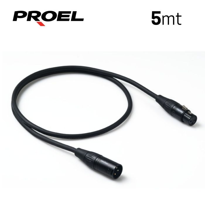 Cavo XLR/XLR 5 mt Proel CHL250LU5 Challenge connettore Proel