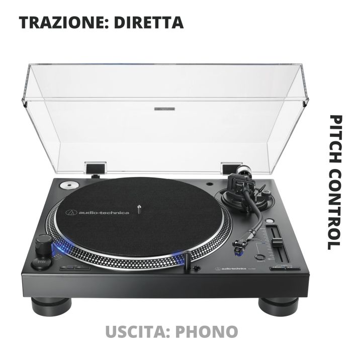 Giradischi Audio Technica AT-LP140XPBK trazione diretta black