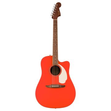 Fender California Standard Redondo CE Chitarra Acustica Elettrificata fiesta red