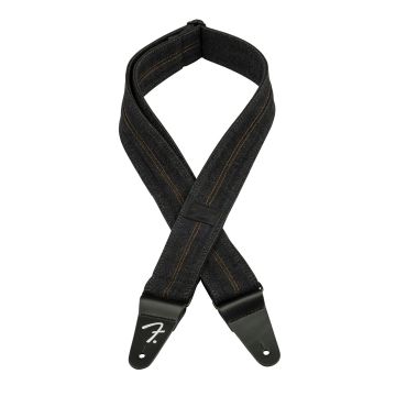 Fender Wrangler denim black stitch Strap