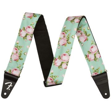 Fender Floral Guitar Strap Surf Green