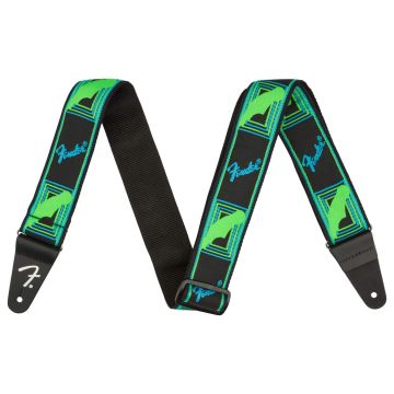 Fender Neon Guitar Strap Green/Blue