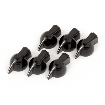 Manopole Amplificatore Fender Vintage Pure Chicken head nere 3pz