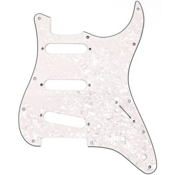 FENDER Strat Pickguard SSS Standard White Pearl