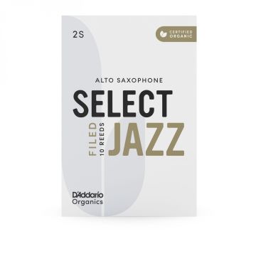 DAddario Organic Select Jazz Filed Alto Sax Reeds 2S 10pz