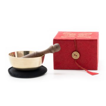 Campana Klangschalen con battente e scatola rossa