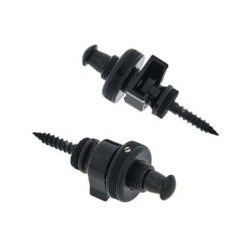 Attacco di sicurezza per tracolla Schaller Black Chrome 2pz