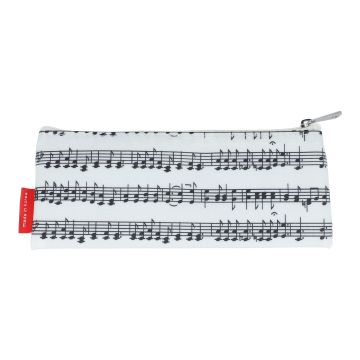 Astuccio Musikboutique bianco con pentagramma nero