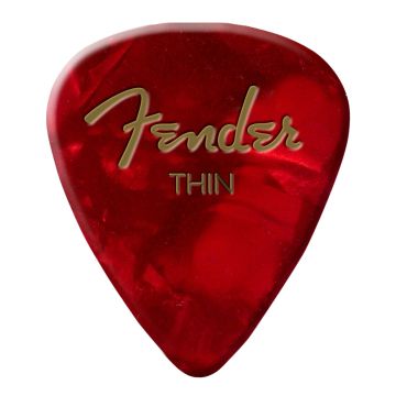Fender 351 shape Premium Thin Red Moto 12pz Blister plettri