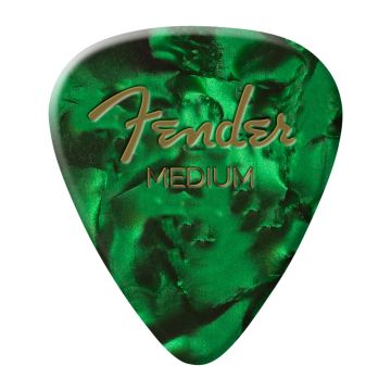 Fender 351 shape Medium green moto 12pz Blister plettri 
