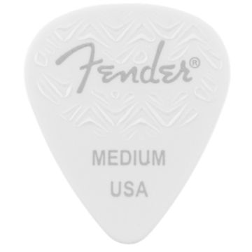 Blister plettri Fender 351 Shape White Medium 6 pz.