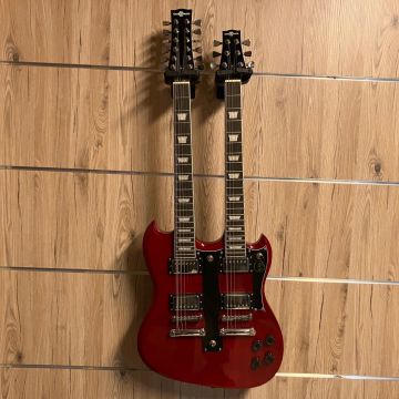 CHITARRA ELETTRICA GEAR4MUSIC DOUBLE NECK USATA