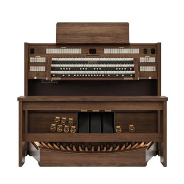 ORGANO VISCOUNT MAESTRO 60 , 3 MANUALI CON PEDALIERA E PANCA ROVERE CHIARO USATO