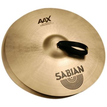 Sabian 22" AAX Symphonic Medium Haevy Coppia Piatti con manali