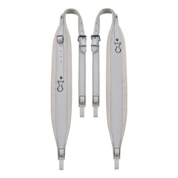 Tracolla Fisarmonica 96-120 Bassi Cuoio White Boston 80-L-LVW