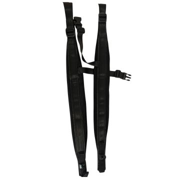Tracolla Fisarmonica 96-120 Bassi Comet 317A pelle nero
