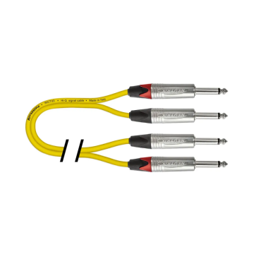 Cavo 2Jack/2Jack 3 mt Reference RICT03-YL-JJ/JJ-3-R yellow