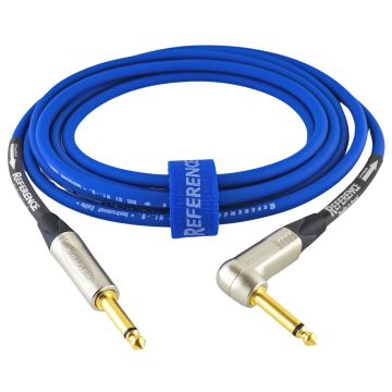 Cavo Jack/Jack angolare 6 mt Reference RIC01-BL-JJR-6-N blu connettori Neutrik