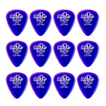 Blister plettri Dunlop 41P2.0 Derlin 500 standard 12pz 2.0mm