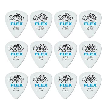Blister plettri Dunlop 428P10 Tortex flex standard 12pz 1.0mm