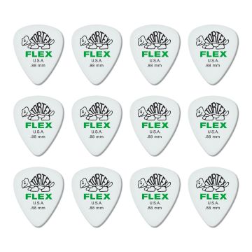 Blister plettri Dunlop 428P.88 Tortex flex standard 12pz 88mm