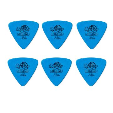Blister plettri Dunlop 431P1.0 Tortex triangle 6pz 1.0mm