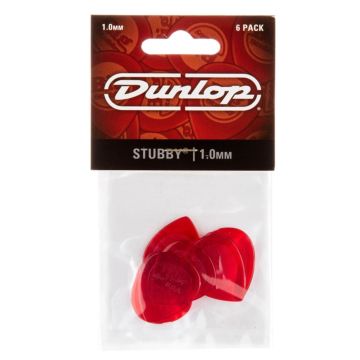 Dunlop 474P1.0 Blister plettri Stubby Jazz 6pz 1mm