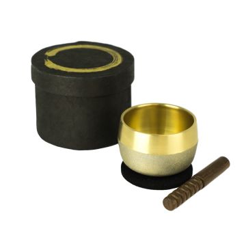 Campana Klangschalen 6,5cm stile giapponese con battente e cuscino