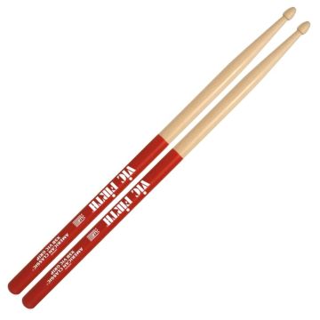 Bacchette Vic Firth American Classic 5B Hickory VicGrip Punta Legno Goccia