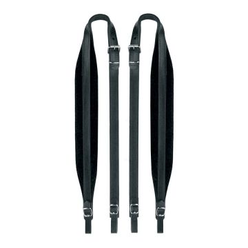 Tracolla Fisarmonica 120 Bassi Cuoio/Velluto Black Boston 60-X-LV