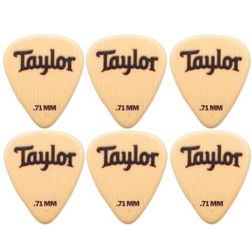 Blister plettri Taylor Premium 351 6pz ivoroid .71mm