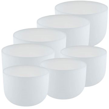 Set campane cristallo Energy chakra 432hz 7pz