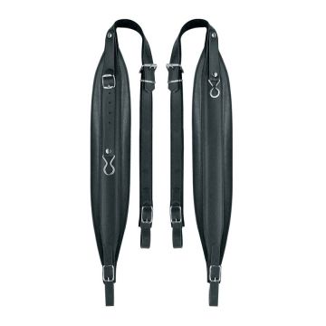 Tracolla Fisarmonica 96-120 Bassi cuoio pelle black Boston 80-L-CS