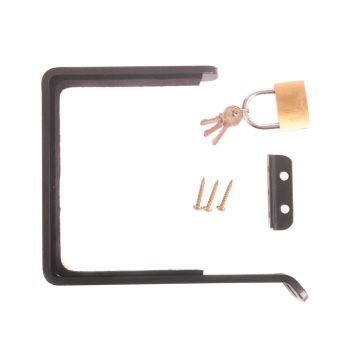 Serratura con staffa ferma coperchio 