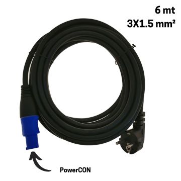 Cavo alimentazione PowerCON 6mt Dap Audio 3x1.5mm2