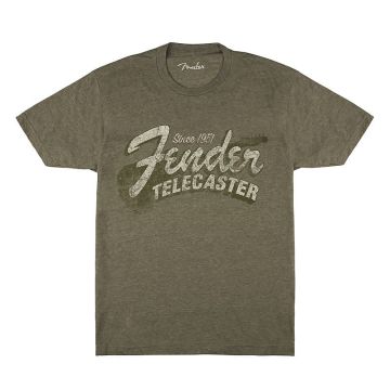 T-Shirt Fender Since 1951 Telecaster Military Heather Green M