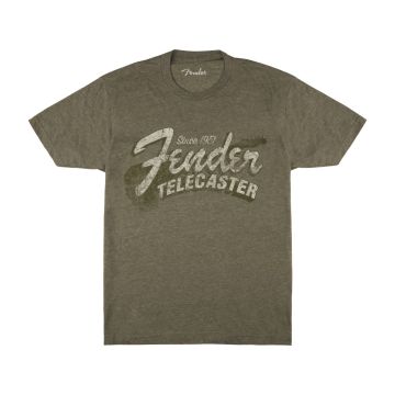 T-Shirt Fender Since 1951 Telecaster Military Heather Green L