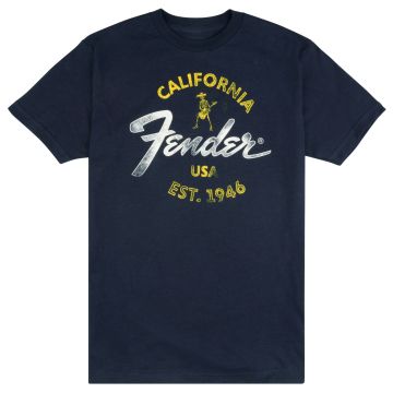 T-Shirt Fender Baja Blue M